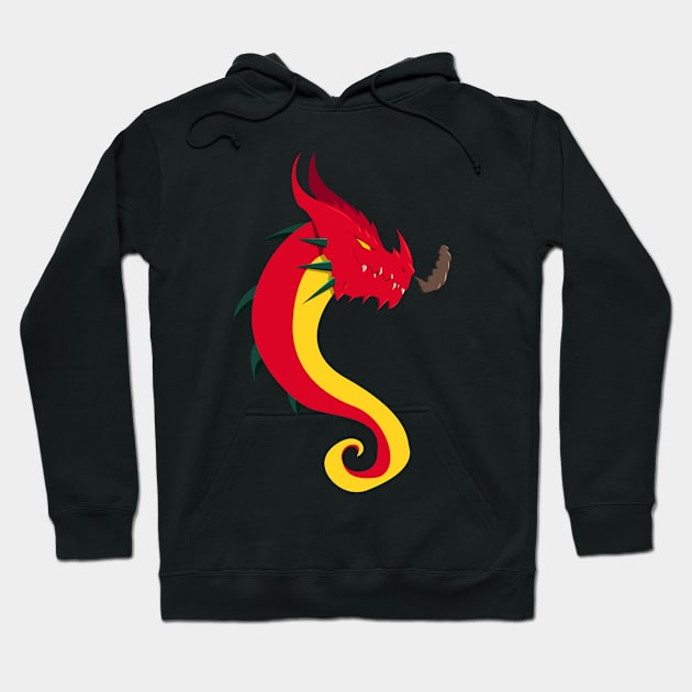 Red Dragon Hoodie by DanielCostaart